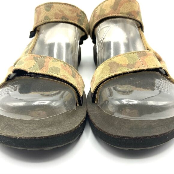 Teva Men’s Rare Original Universal Camo Leather Sandals New - Picture 3 of 12
